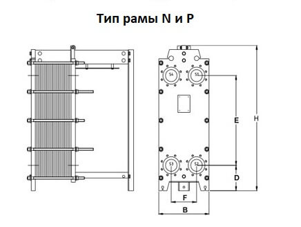 Теплообменник пластинчатый Ду, мм: 40 Макс. P, бар: 16 TRANTER GD-009 P/PI Теплообменники #2